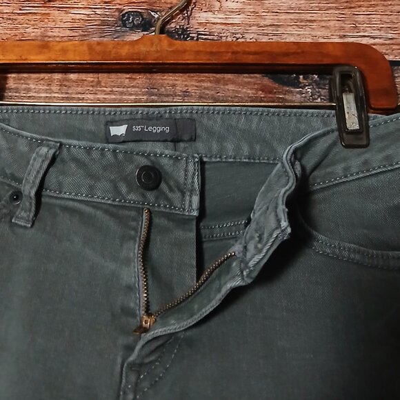 Levi's 535 Legging Jeans Size 11 Marbled Gray Denim Stretch - Picture 6 of 11